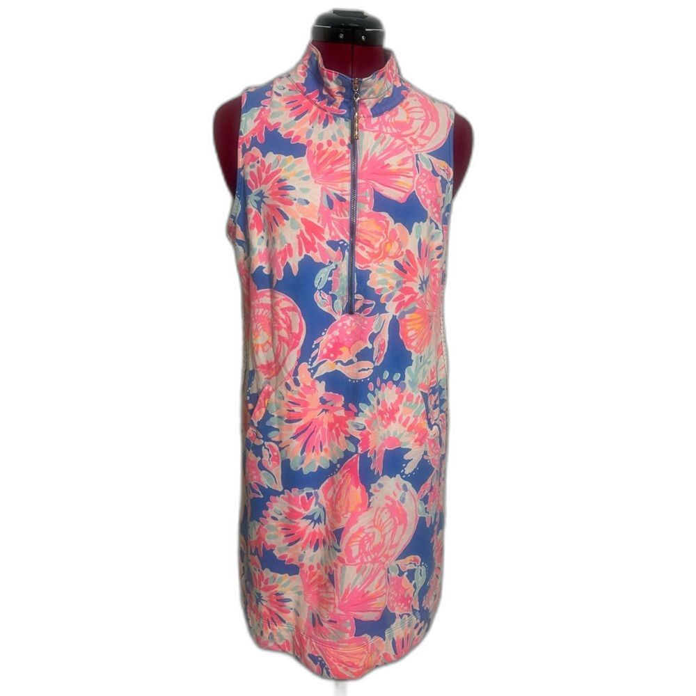 Lilly Pulitzer Skipper Sleeveless Dress Size Large Bennet Blue Bay Dreamin' - Picture 2 of 14